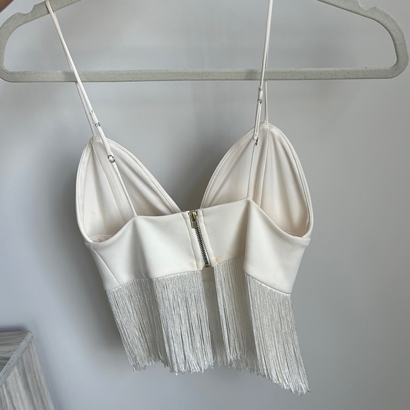 White crop top from express. - Picture 2 of 3